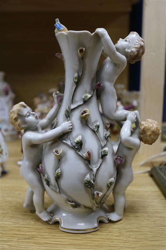 A collection of twelve Continental porcelain figures and groups